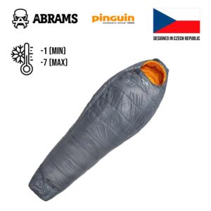 Спальний мішок Pinguin Topas (-1/-7°C), 195 см – Right Zip | Grey