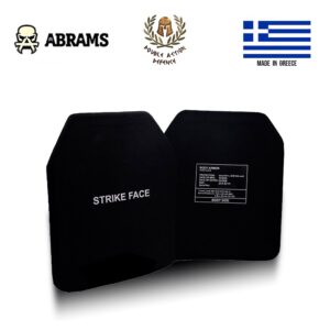 Керамічна бронепластина в бронежилет Double Action Defense S.A Body Armor Hard Plate Medium 25х30 cm Black
