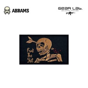 Патч Gear Lab Fuck This Shit | Black/Gold/Red