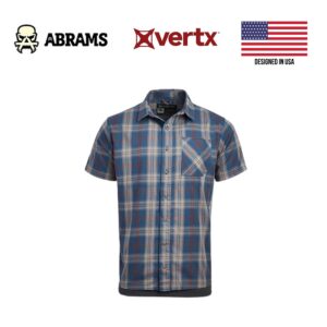 Сорочка Vertx Guardian Stretch Short Sleeve Shirt | Steve Rogers Plaid-SMS
