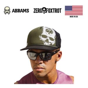 Кепка Zero Foxtrot Skull Trucker | OD Green (One Size)