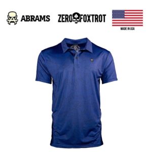 Поло Zero Foxtrot Performance Polo | Navy Topographic
