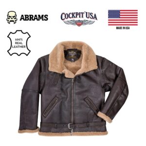 Куртка Cockpit USA RAF Fighter Weight Sheepskin Bomber Jacket | Brown