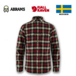 Сорочка FJALLRAVEN Skog Shirt M | Dark Navy/Red