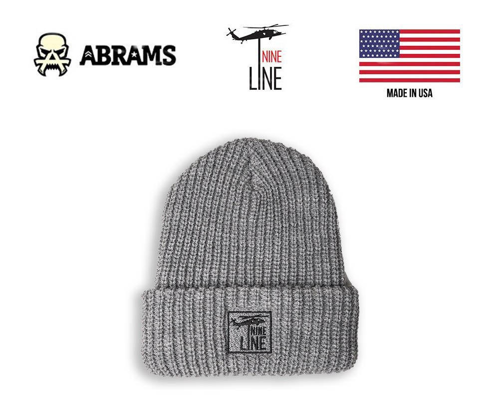 Шапка Nine Line Lumberjack Beanie | Gray (Black emb)