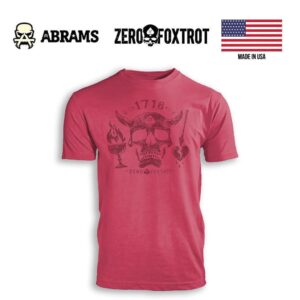 Футболка Zero Foxtrot Blackbeard 1718 Tee | Cardinal