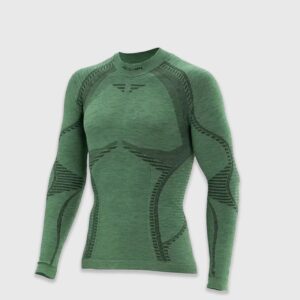 Чоловіча термофутболка з довгим рукавом Accapi Ergowool | Forest/Black