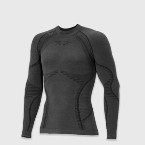 Чоловіча термофутболка з довгим рукавом Accapi Ergowool | Iron/Black