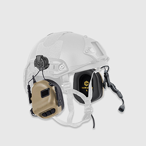 Активні навушники Earmor M32H Helmet Version | Coyote Brown
