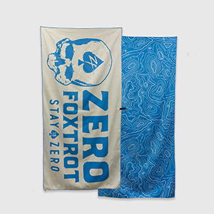 Рушник Zero Foxtrot Microfiber Beach Towel | ZF Topo Blue