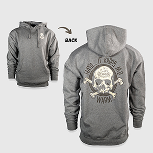 Худі Zero Foxtrot It Keeps Me Warm Hoodie | Gunmetal Heather