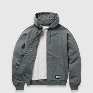 Худі Zero Foxtrot Smuggler Fleece Zip Hoodie | Charcoal