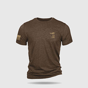 Футболка Nine Line Dropline Logo T-Shirt | Brown