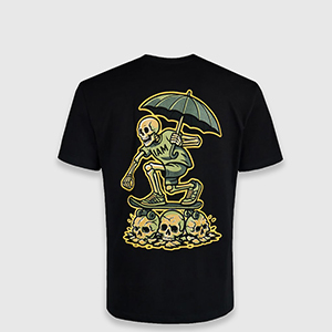 Футболка 1AM Skull rider | Black