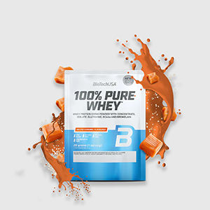Протеїн BiotechUSA 100% Pure Whey 28 g | Salted caramel