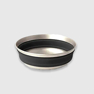 Миска складна Sea to Summit Detour Stainless Steel Collapsible Bowl  | Beluga Black