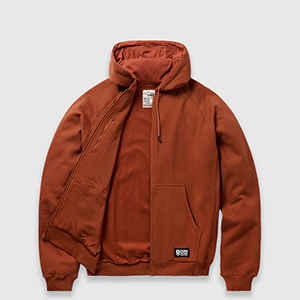 Худі Zero Foxtrot Smuggler Fleece Zip Hoodie | Dark Rust