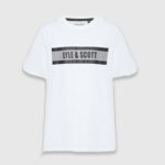 Футболка Lyle & Scott STRIPE LOGO GRAPHIC T-SHIRT | White