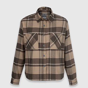 Сорочка жіноча Vertx Lena Stretch Flannel | Smoked Tan Plaid