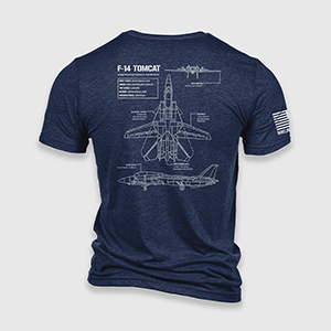 Футболка Nine Line F-14 Tomcat Schematic – T-Shirt | Navy