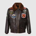 Куртка Cockpit USA Top Gun Navy G-1 Jacket | Brown