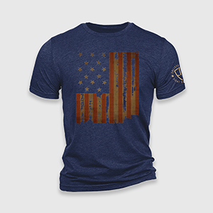 Футболка Nine Line Enlisted 9-Tri-Blend T-Shirt -Oh Say Can You See | Navy